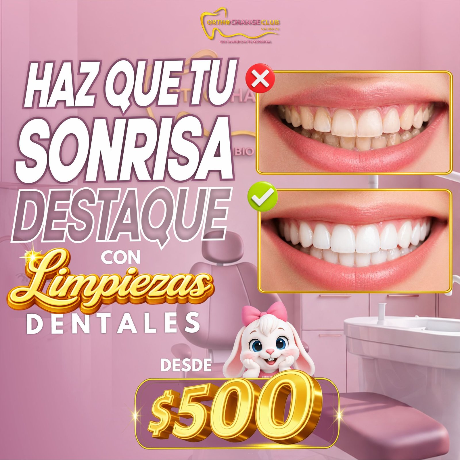 Promoción de limpieza dental en Orthochange